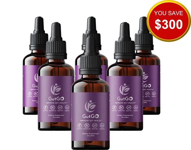 GutGo 6 bottles — 180-day supply